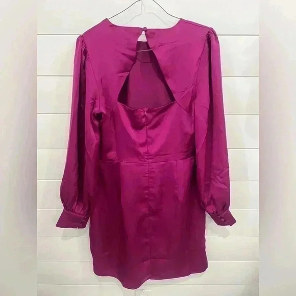 Adelyn Rae "Edna" Draped Front Mini Dress- Orchid - Picture 5 of 6